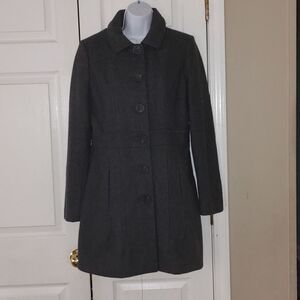 Merona  gray wool blend coat  Sz M